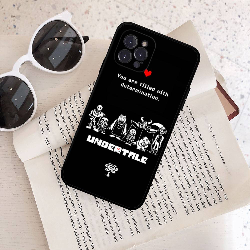U-Undertale Game Phone Case For IPhone 17 Air 16 15 14 Plus 13 12 Mini 11 Pro Max Black Cover