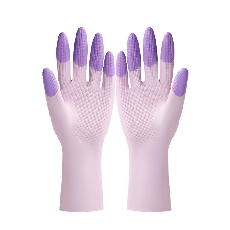 

Latex Dishwashing Gloves, Household Dishwashing Gloves, Kitchen Thickened Latex Rubber Gloves, Oil-resistant Kitchen Gloves S