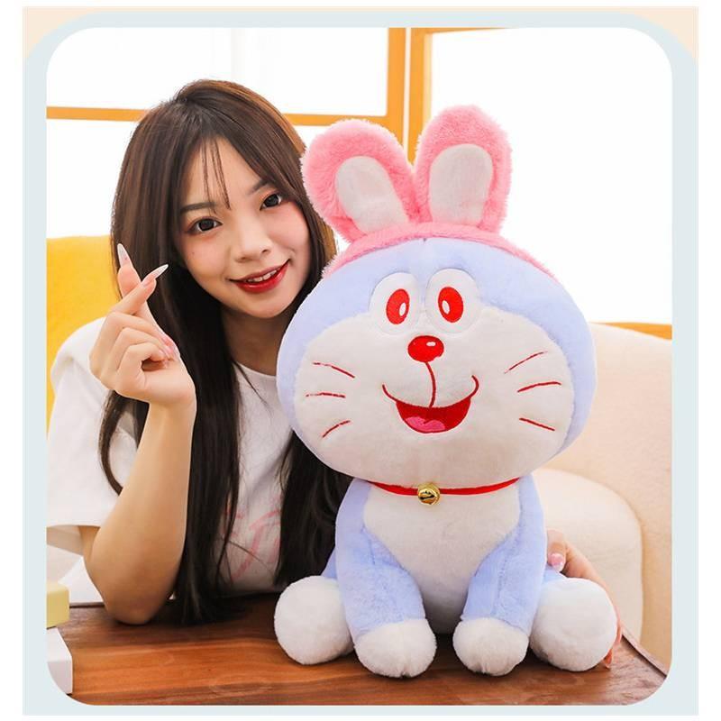 Rabbit Doraemon Plush Toy Cartoon Stuffed Doll Room Sofa Decoration Kids Gift