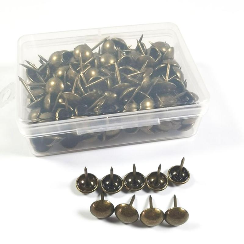 500Pieces Multifunctional Metal Thumbtacks for Office School Roundness Push Pins Office Tacks for Corkboard Furniture