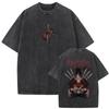 Hot Anime Demon Slayer Agatsuma Zenitsu Graphic Print T-shirt Men Women Loose Casual Oversized Streetwear Harajuku Short Sleeve Cotton Summer New Tee