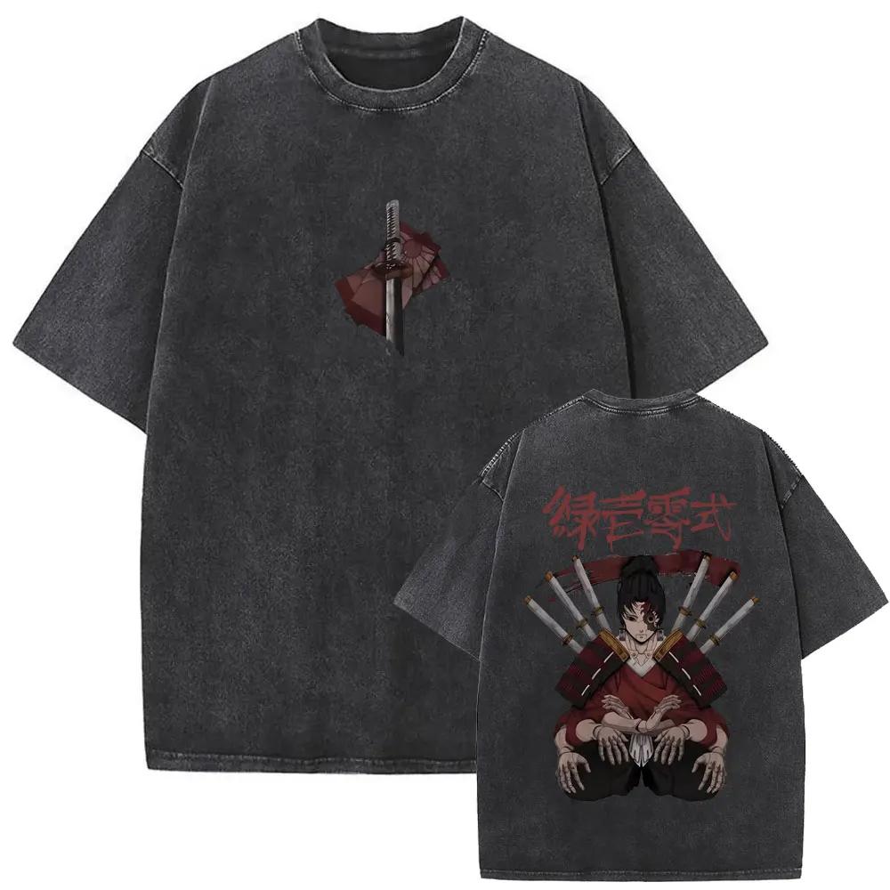 Hot Anime Demon Slayer Agatsuma Zenitsu Graphic Print T-shirt Men Women Loose Casual Oversized Streetwear Harajuku Short Sleeve Cotton Summer New Tee