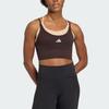 Adidas Seamless Medium Support Fake Two-Piece Quick-Dry Knitted Sports Bra Women Underwear KQ5240