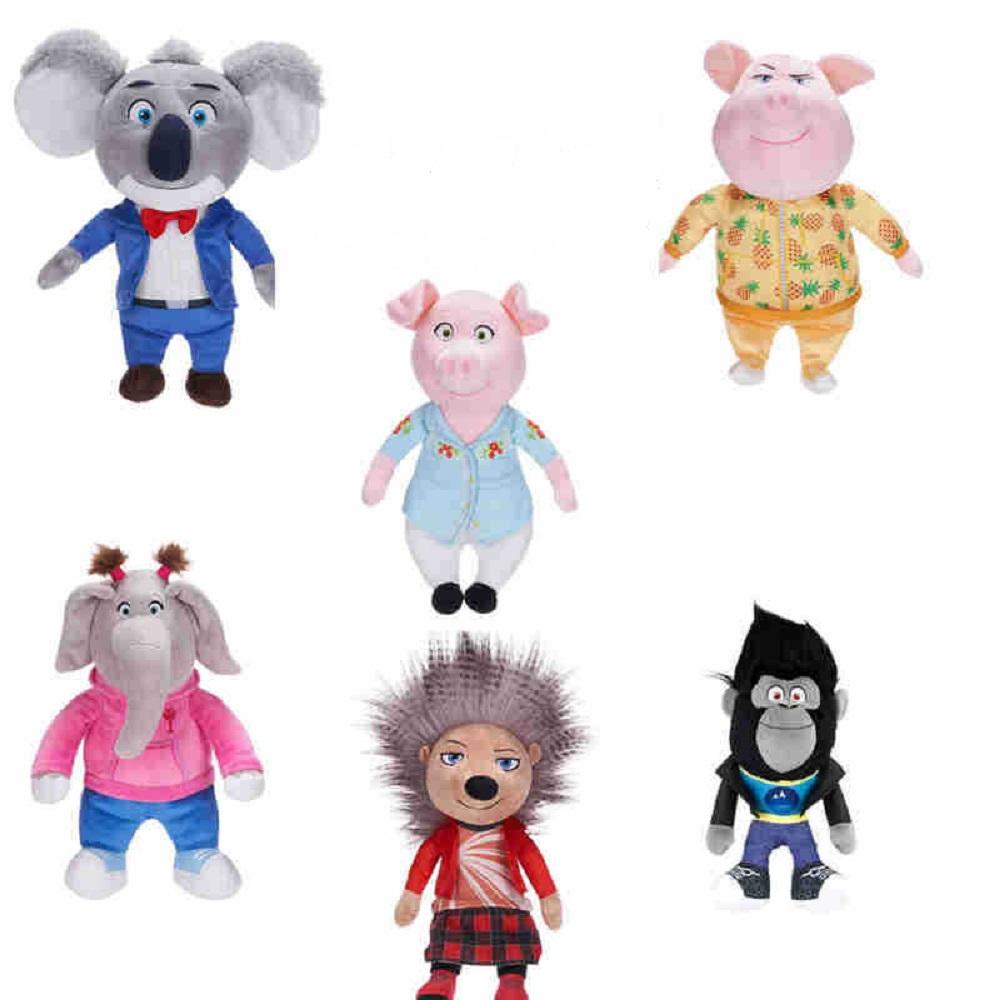Neu 12 Zoll SING 2 Plüschtiere JOHNNY ROSITA MEENA BU STER Anime Plüschtiere Niedlich Weich Spielzubehör Figuren Puppen Spielzeug Geschenke Benutzerdefiniert