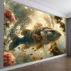 Deep Sea Giant Trout Theme Digital printing polyester wall hanging tapestry decorative Living room bedrooms background gift