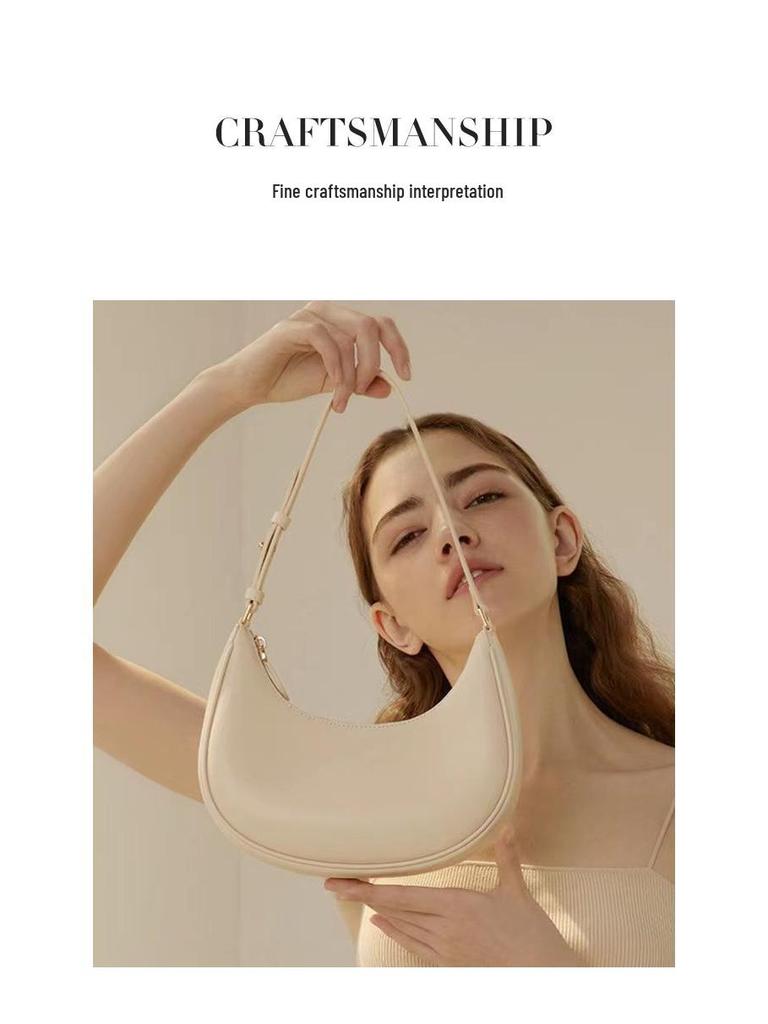 2025 Trendy Women's Crescent Underarm Bag - Summer High-End Single-Shoulder Temperament Handbag