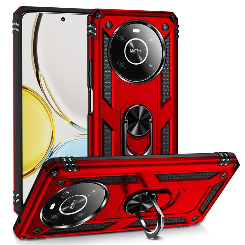 Pouzdro/pouzdro pro Honor X9 X 9 4G s magnetickým kovovým kroužkem do auta a držákem na telefon pro Honor X9 4G Honor X9 4G quot; Nárazuvzdorný pancéřový zadní kryt