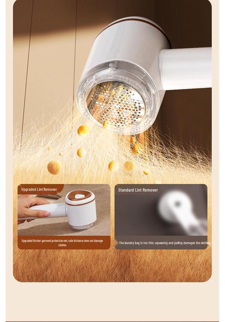 Electric Sweater Lint Remover - High-Efficiency Fabric Shaver with Integrated Charger