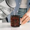1 Stück Bibliotheks-Bücherregal-Tasse, Bibliothekar, Bücherwurm-Becher, Geschenke, für Leser, Bücherwurm-Geschenke, schwarz, 350 ml/11 Unzen und 450 ml/15 Unzen