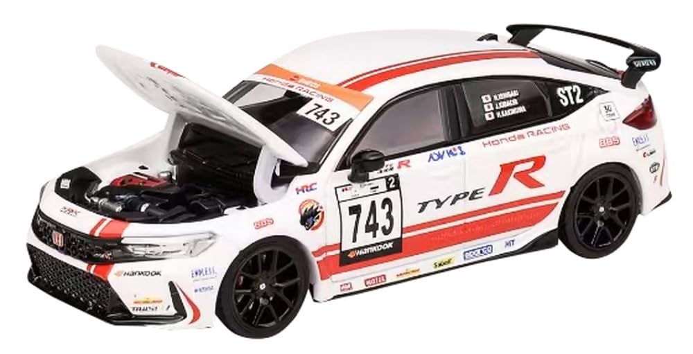 

MOTORHELIX Honda Civic Type R Challenger Жемчужно-белый Готовое изделие M65314 1/64 (ФЛ5) НИОКР