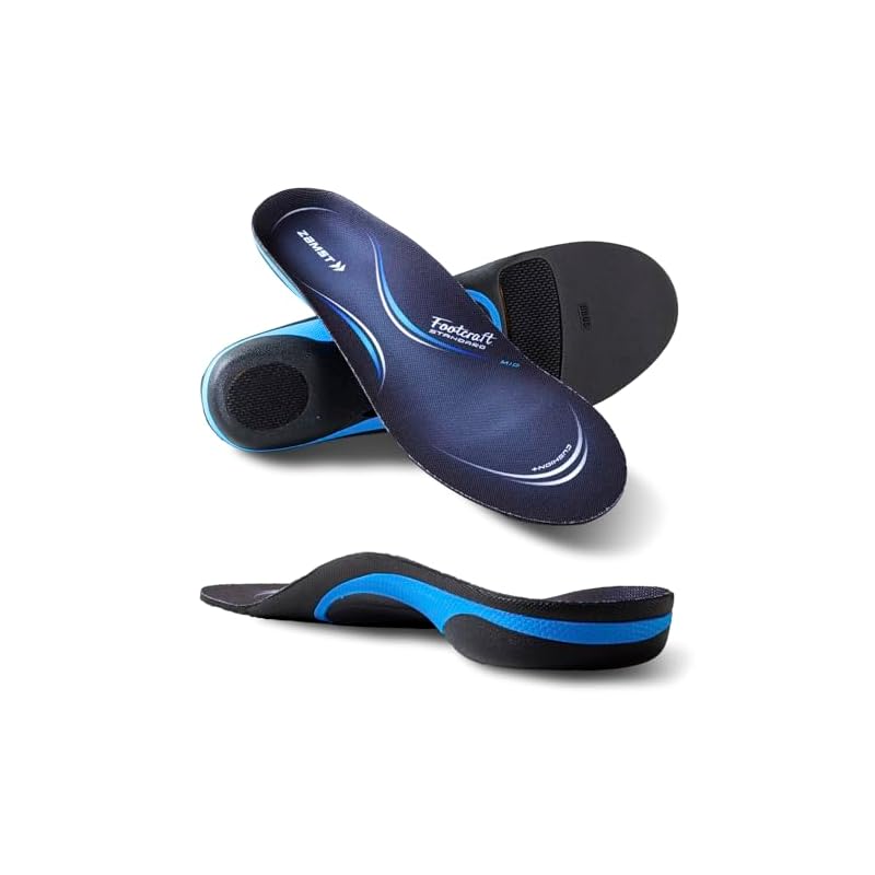 ZAMST Footcraft Series Insoles, Size LL (27.0cm-28.5cm), Shock-Absorbing Cushioned Arch Support (MIDDLE), Unisex.