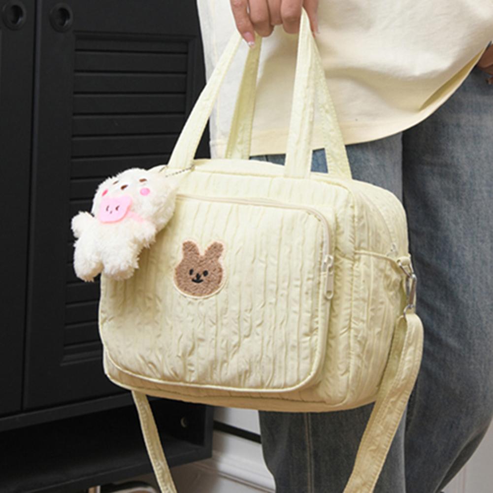 Mommy Stroller Nappy Bag Portable Cute Cartoon Multi-function Large Capacity Baby Diaper Bags with Pendant Nylon Mom Travel Tote