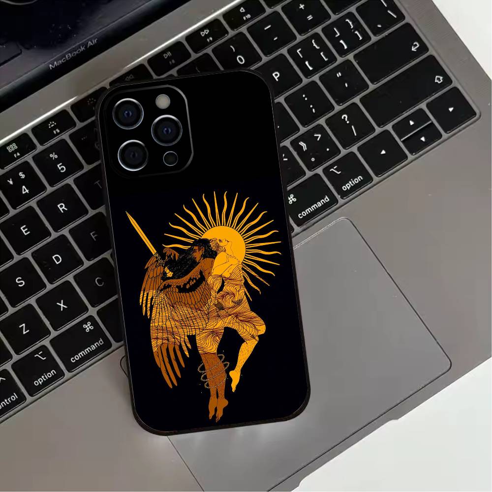 G-Greek M-Mythology Athena  Phone Case For iPhone 17,16,15,14,13,12,11 Plus,Pro Max,XS,Soft Silicone Black Cover iPhone14