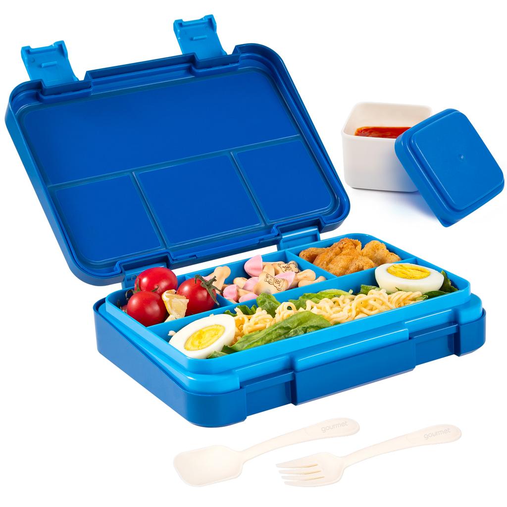 1180ml Adorable Cartoon Printed Bento Box Microwavable Divided Lunch Box Leakproof BPA-Free Food Container for School Student