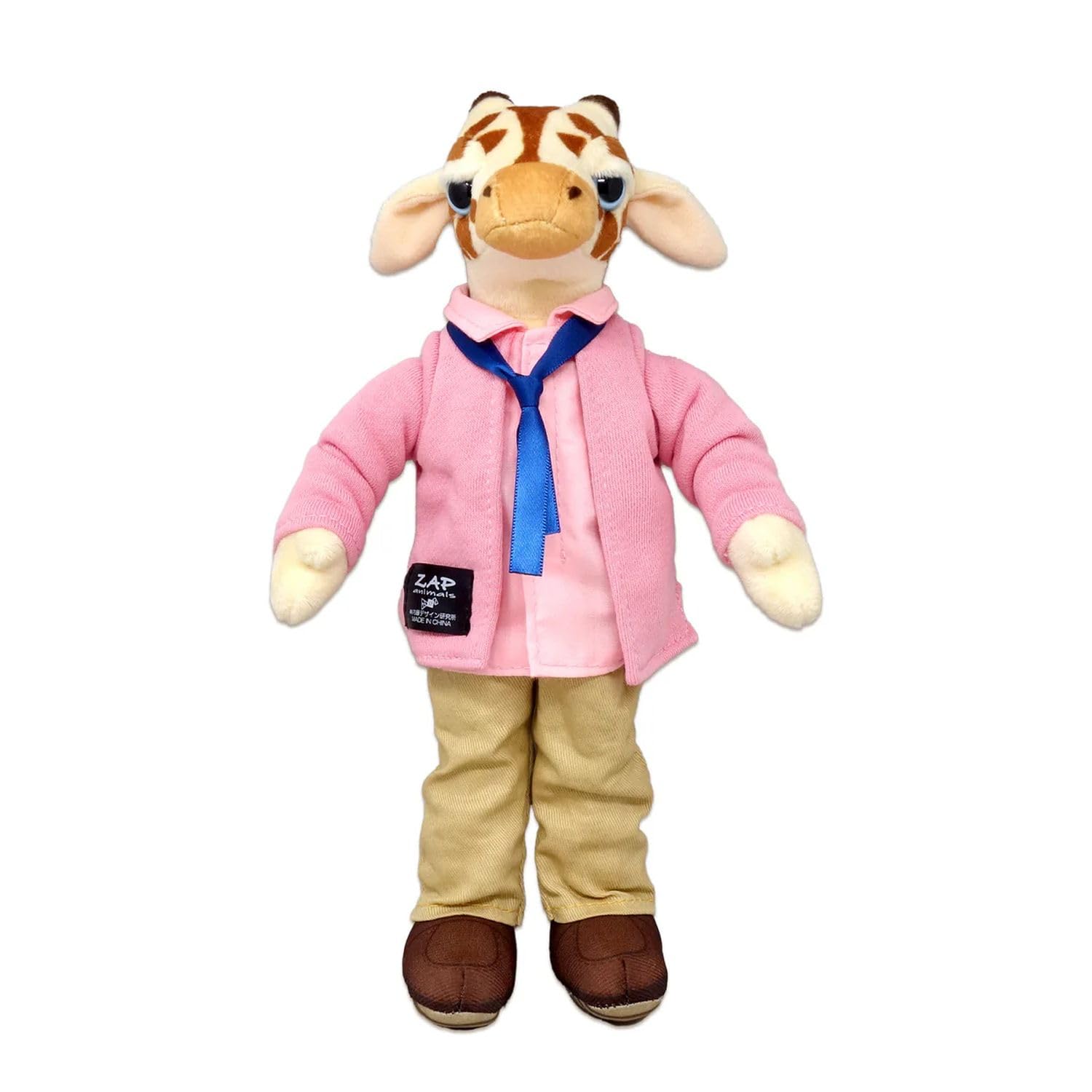 

Naito Design Institute ZAP ANIMALS Plush Giraffe 46337 Toy, Small,