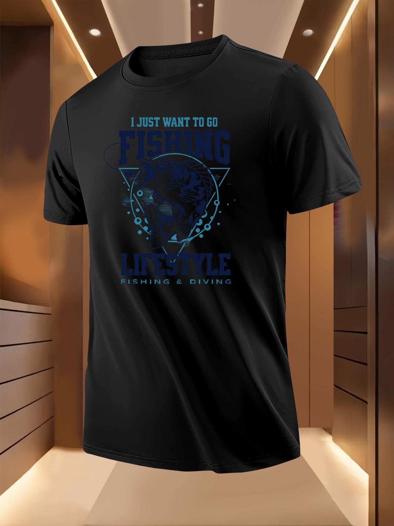 Fishing Graphic Tshirt Graphic Tshirt - Lightweight Breat... M