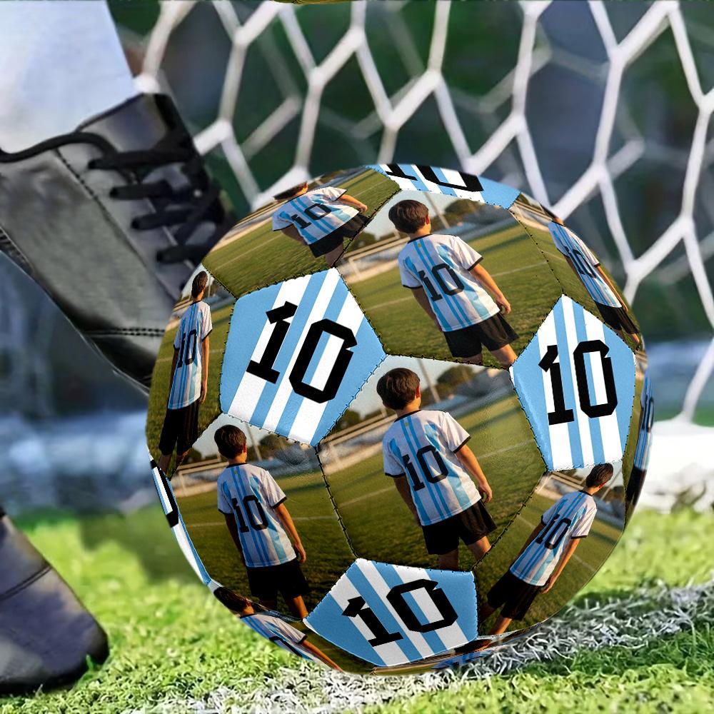 Argentina Soccer Player Personalized photo Size 5 Soccer Ball Machine Sewn Indoor/Outdoor Universal Football Personalized Printing soccer