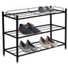 Viena Loft Shoe Rack, 3 Levels, Black