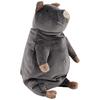 Shinada Global Mochi Series Mochi Pig Agu Black Pig (Large) 22 x 22 x 30cm Plush Pig Animal MOBT-0350B