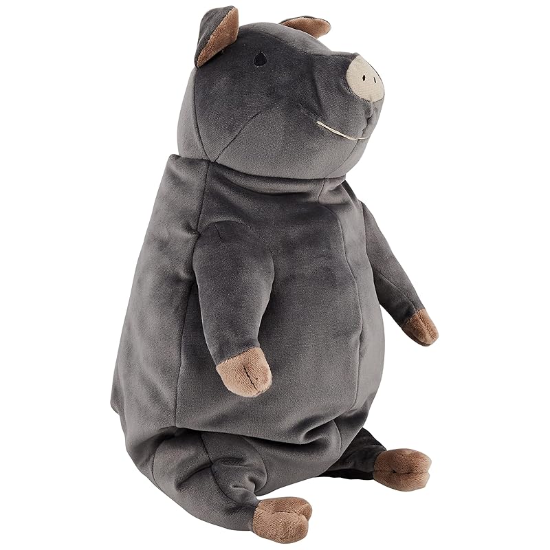 Shinada Global Mochi Series Mochi Pig Agu Black Pig (Large) 22 x 22 x 30cm Plush Pig Animal MOBT-0350B