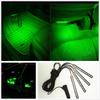 4x12LED Car Interior Footwell Decor Atmosphere Neon Light RGB W/ Remote Control