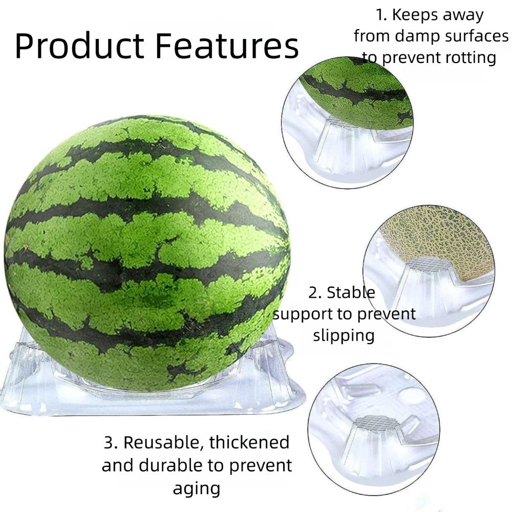 20/50/100pcs Transparent Fruit Plant Tray Fruit Protection Vagetable Support Tray Watermelon