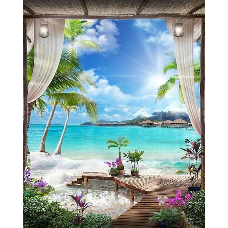 

ZOOYA 5D DIY Алмазная живопись Сансет Лейк Полная квадратная и круглая алмазная вышивка Пейзаж Вышивка крестом Алмазная мозаика Домашний декор