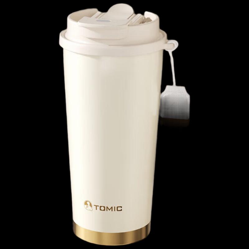 TOMIC Ceramic Lined Insulated Travel Coffee Mug