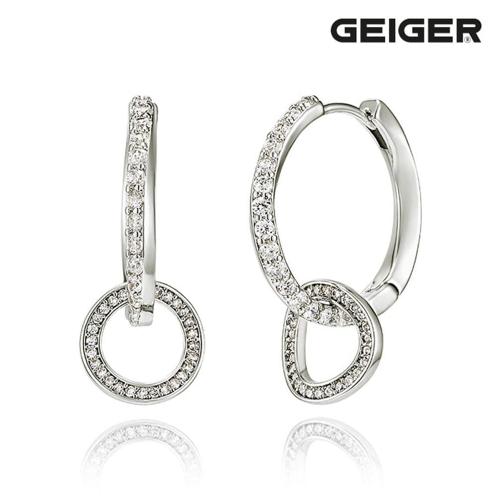 Circle Q One-Touch Silver Earrings Gisvee107