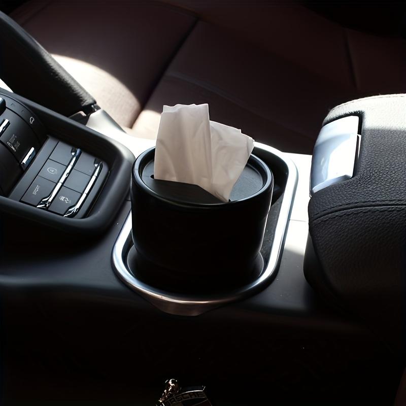 Single Car Storage Box Featuring A Convenient Lid, Compartments for Coins, A Trash Receptacle, and A Cup Holder. It Boasts A Lightweight Yet Durable 1PC