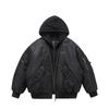 Fake Two Pilot Cotton Jackets Mens Winter New High Street Trend Thickening Hooded Bomber Coats Multiple Pockets Short Parkas