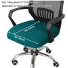 Velvet Spandex Office Chair Seat Covers Stretch Solid Color Armchair Seat Protector Removable Chair Dustproof Cover