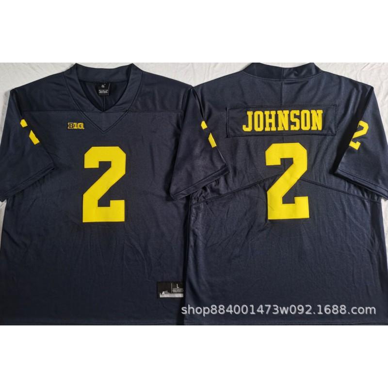 Michigan Wolverines College Football Jersey Mens Cotton Blend Embroidered Team Uniform Rugby Sports Fans