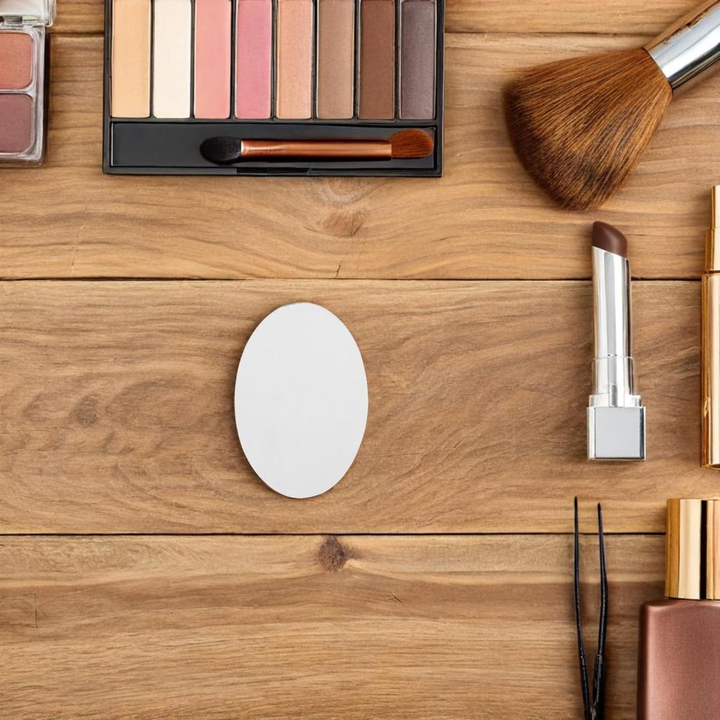 BESTOYARD Round and Oval Mirrors for 5 Small Mirror for DIY Makeup Mirror Craft DIY Small Mini Mosaic Mirror Glass Makeup, DIY, 5.5x3.6cm, Pieces,