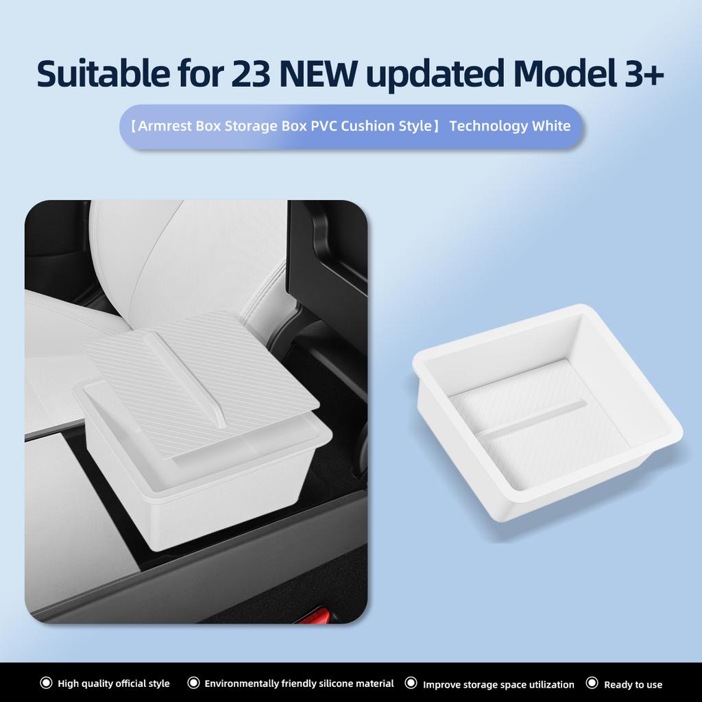 for Tesla Model 3 Highland 2025 Center Control Armrest Storage Box Organizer Case Accessories Tidying