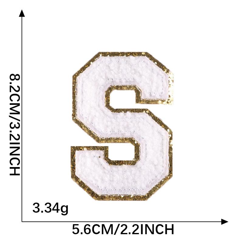 Computer Embroidery Label English Alphabet Phnom Penh Chenier Towel Embroidery Badge Sticker Clothing Accessories Decorative Embroidery Cloth Sticker