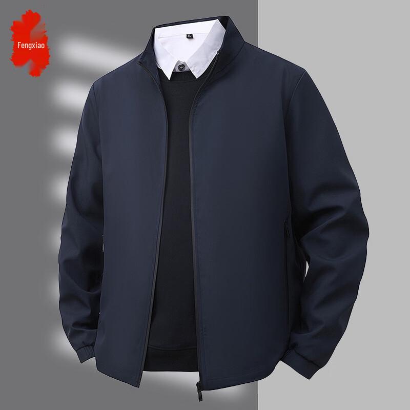 Men s Casual Stand-Collar Jacket 2XL