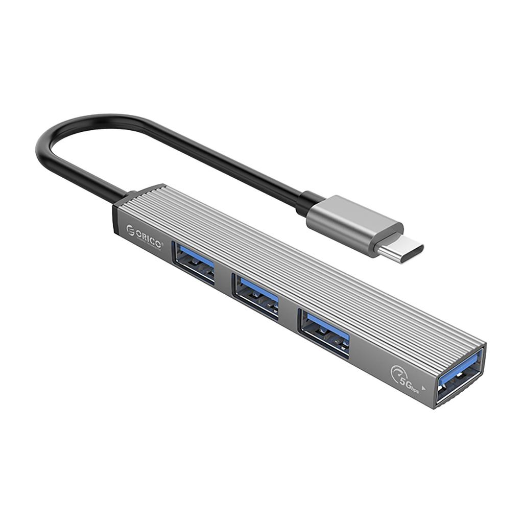 Hub Usb-C Orico Ah-13 Stacja Dokująca 1X Usb-A 3.0 + 3X Usb-A 2.0 - Szary