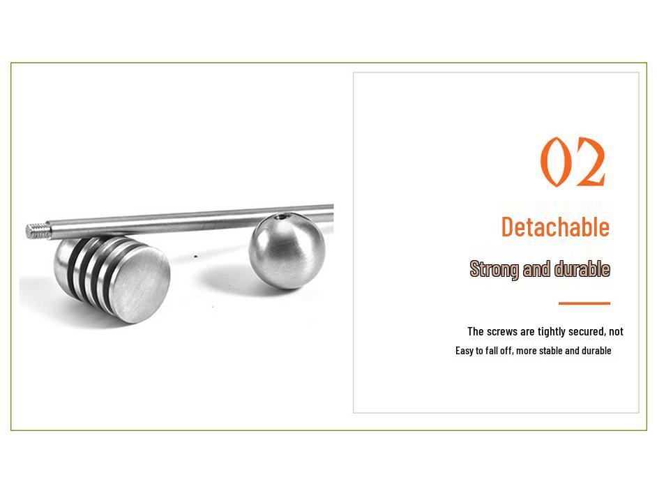 304 Stainless Steel Honey Stirrer with Beaded Handle