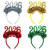 Sladká 2026 Čelenka Šťastný nový rok Roztomilá novoroční ozdobná pokrývka hlavy Maškarní párty
