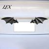 Black Bat Wing Decor 1 Pair License Plate Decoration, Gothic for Vehicle Front Rear Plates, Car Truck SUV Exterior Accessories