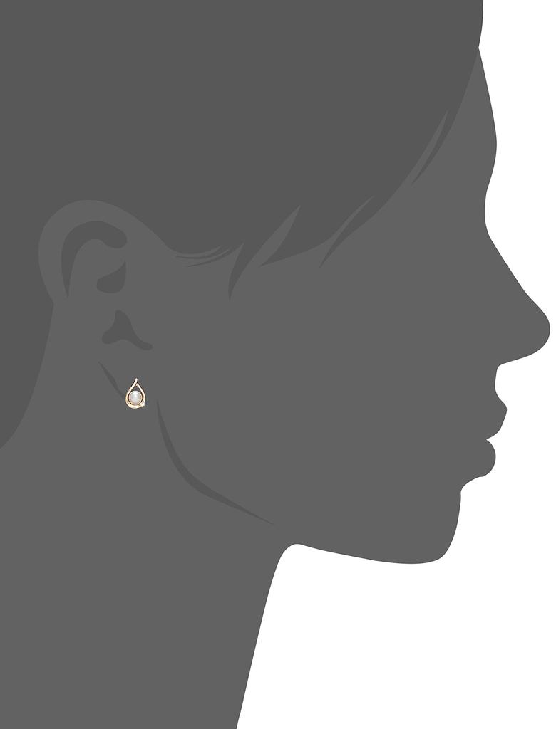 K10 Pink Gold Earrings [Yondo Sea] 4℃ 11191-615-3110-00-00 Women's