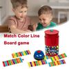 Match Color Line Bingo Board Games For Adult Kids Reaction Training Toys Fun Fast Bead Grabbing Two-player Game with Bells