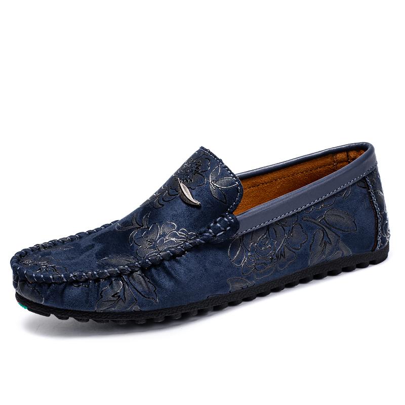 

Rose Pattern Pluse Size 45 46 Penny Loafers Men Casual Shoes Man Moccasins Slip On Men s Flats Fashion Male Driving Shoes 2025 38