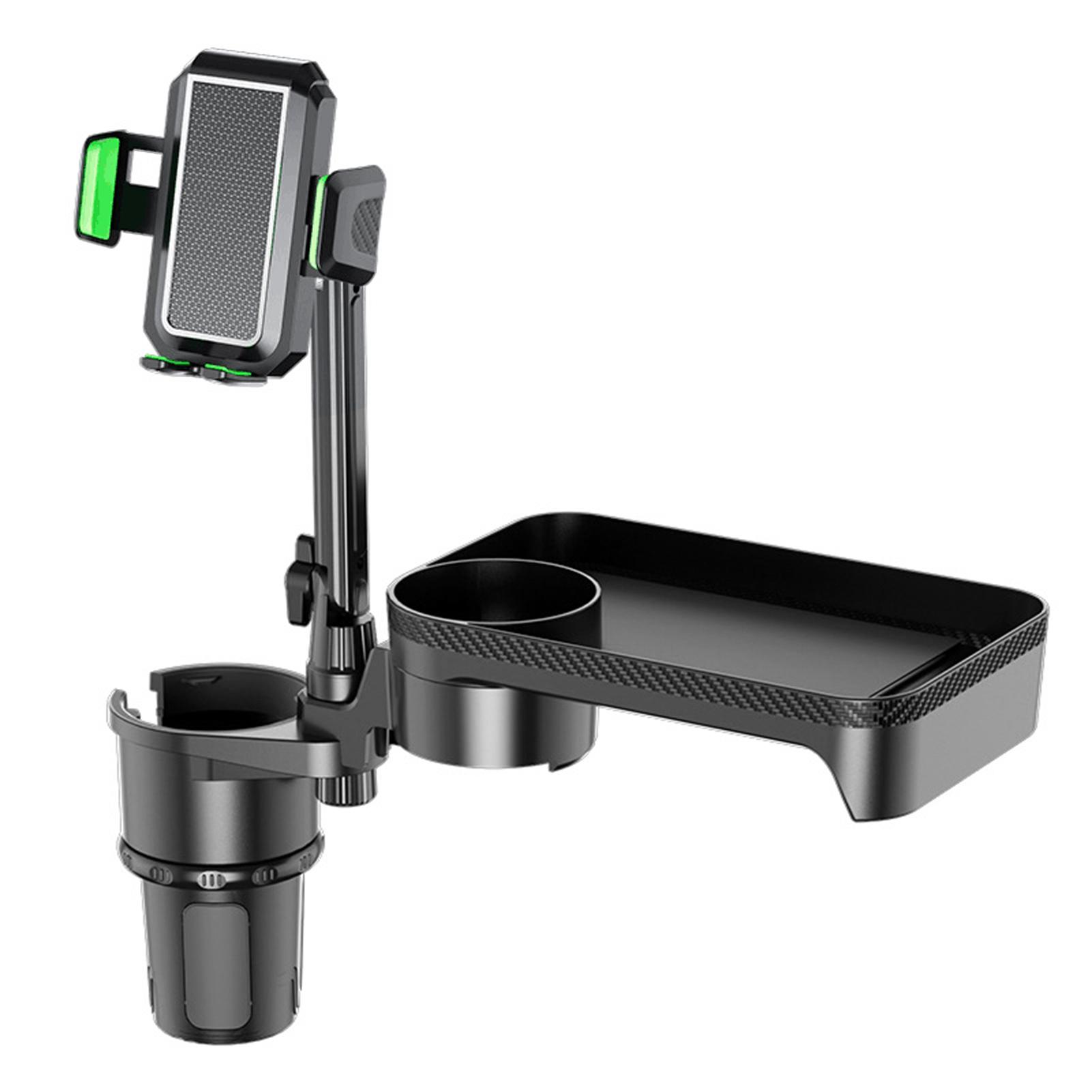 Car Cup Holder Multifunctional Cup Holder Expander with 360° Rotation Tray Mobile Phone Holder Adjustable Base Auto Front Back S