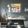 Vollständige quadratische Bohrer Diamantmalerei 5d Dämmerung Schneelandschaft DIY Mosaik Diamantstickerei Kreuzstich Drei kleine Schneemänner Weihnachten Heimdeko Geschenk