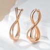 Luxury Retro Water Drop Pendant Women'S Big Earrings  Rose Gold Color Daily Fashion Multipurpose Exquisite Jewelry