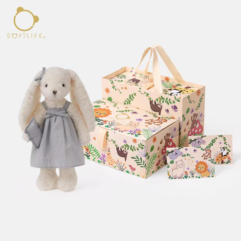 Little Rabbit Plush Doll - Comfort, Hug, and Sleep Toy for Girls