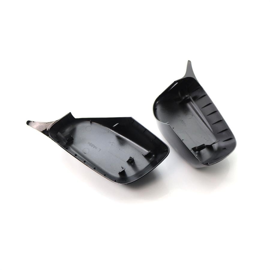 For BMW 5 Series E60 E61 E63 E64 2004-2007 Mirror Lamp Housing Rear View Mirror Cover Glossy Black  51167078360 51167078359