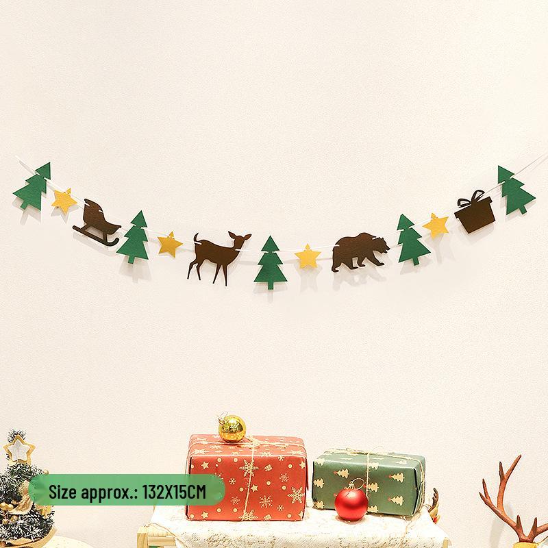 Felt Christmas Decoration Hanging Ornaments for Indoor Photo Props and Backgrounds